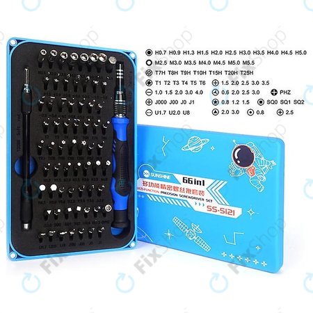 Sunshine SS-5121 - Präzisions-Schraubendreher und Bit-Set 66in1