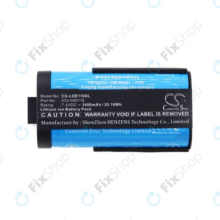 Batterie für Logitech UE Megaboom, 3400mAh, Li-Ion, 7.4V, 533-000116, HQ