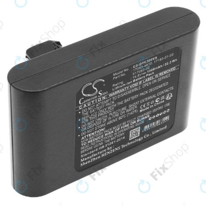 Dyson DC30, DC35 - Battery 17083-4810, 17183-01-03, 917083-02 Li-Ion 14.8V 1500mAh HQ