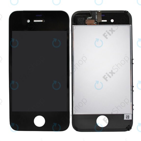 Display für iPhone 4S, Black, Touchscreen-Glas mit Rahmen