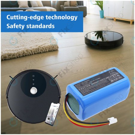 Batterie für Liectroux C30B, BLAUPUNKT BPK-VCBB1XB, Midea M4, 2600mAh, Li-ion, 14.4V, MD-C30B, HQ