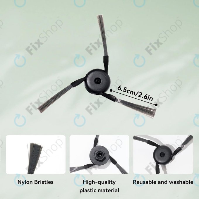 Seitenbürste, 2 Stk. für Xiaomi Dreame X50 Ultra, X40 Ultra, L40 Ultra, L40s Pro Ultra, Mova V50 Ultra, P60