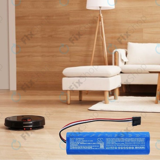 Xiaomi Mi Robot Vacuum Mop Pro (P), 2 (Mijia 2C), Viomi V2 Pro, Proscenic LDS M7 - Akku Batterie STYJ02YM, MH1-4S1P-SC Li-Ion 14.4V 2600mAh HQ
