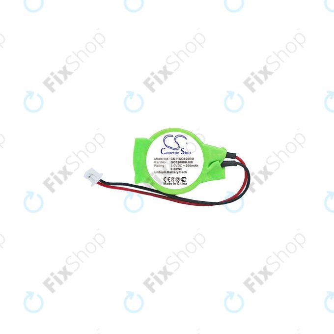 Batterie für CMOS for Advent, Asus, HP, MSI, 200mAh, Lithium, 3V, GC02000KJ00, HQ