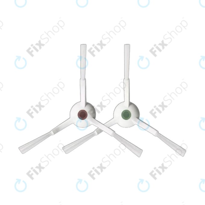 Ersatzteilset für Ecovacs T20, T20 Max, T20 Pro (1x Hauptbürste, 2x Filter, 2x Seitenbürste – weiß, 4x Wischtuch, 2x Staubbeutel)