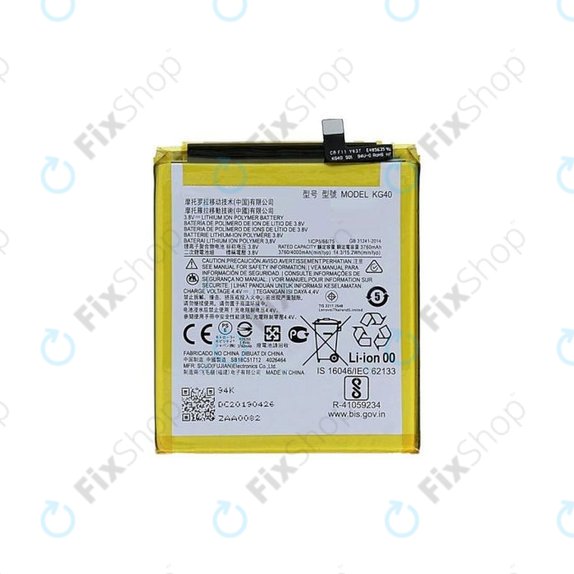 Motorola Moto E7, G8, G8 Play, One Macro - Akku Batterie KG40 4000mAh