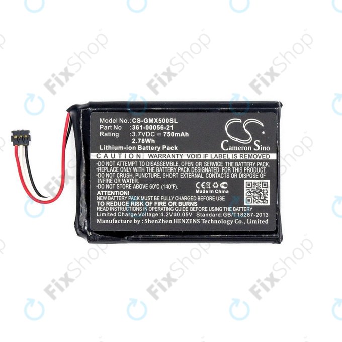 Batterie für Garmin Driveluxe 50, 750mAh, Li-Ion, 3.7V, 361-00056-21, HQ