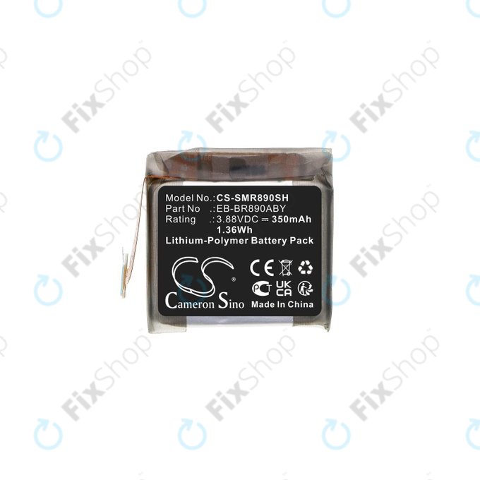 Batterie für Samsung Galaxy Watch4 Classic 46 mm, 350mAh, Li-Pol, 3.88V, EB-BR890ABY, HQ