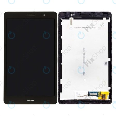 Huawei MediaPad T3 8.0 KOB-W09, KOB-L09 - LCD Display + Touchscreen Front Glas + Rahmen (Space Grey) - 02351JJF, 02351JJG Genuine Service Pack