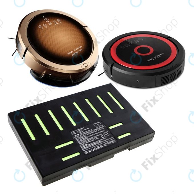 Akku batterie für Proscenic 902 Nono, Pro Coco, Robojet Air, 2500mAh, Ni-MH, 14.4V, E718074, HQ