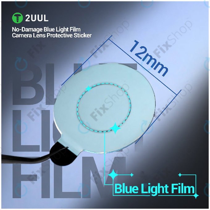 Kamera-Linsenschutzaufkleber (Blaulichtfilter), 2UUL DA33, 500 Stk./Packung