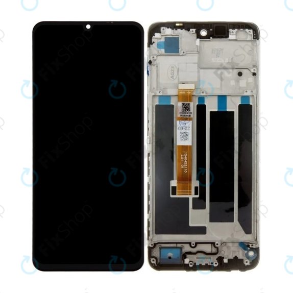 Realme C53 RMX3760 - LCD Display + Touchscreen Front Glas + Rahmen (Mighty Black) TFT