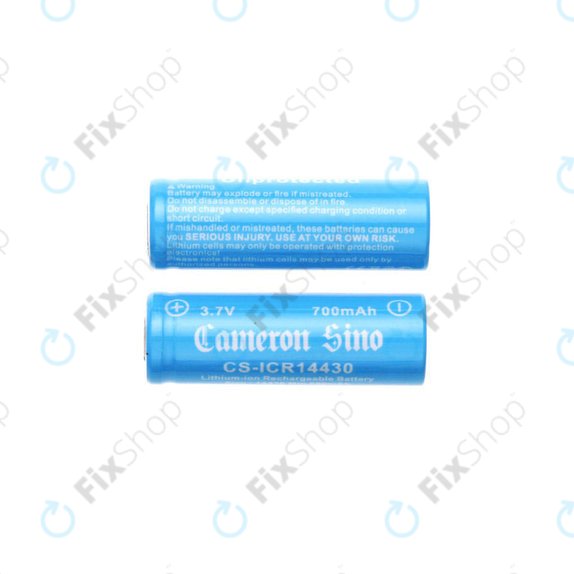 Wiederaufladbare Batterie, 2 Stk, 650mAh, Li-ion, 3.7V, 14430, HQ