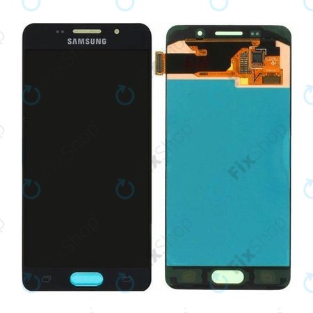Samsung Galaxy A3 A310F (2016) - LCD Display + Touchscreen Front Glas (Black) - GH97-18249B, GH97-19803B Genuine Service Pack