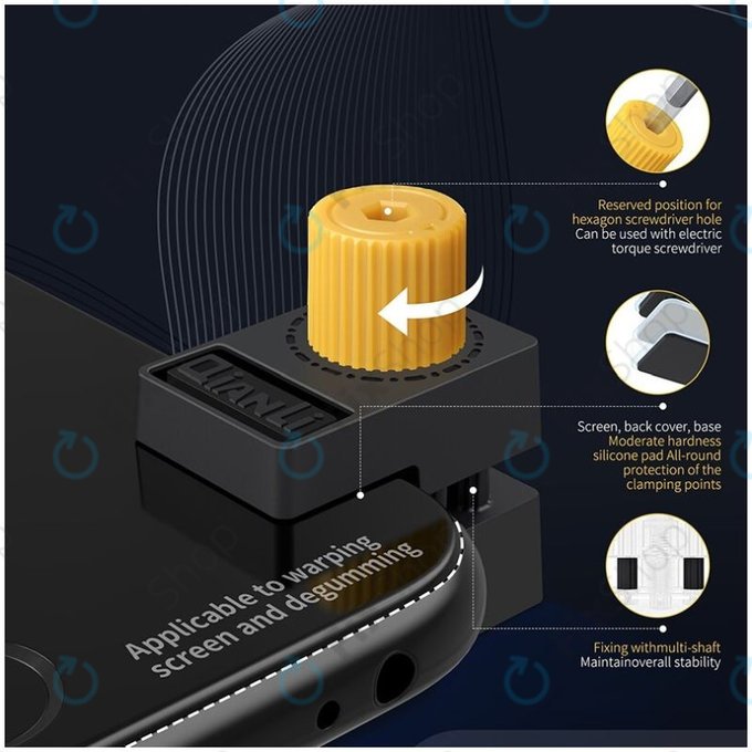 QianLi iClamp 2.0 - Kunststoffklammer mit Gummifüllung - Bereich 12mm (4Stk.)