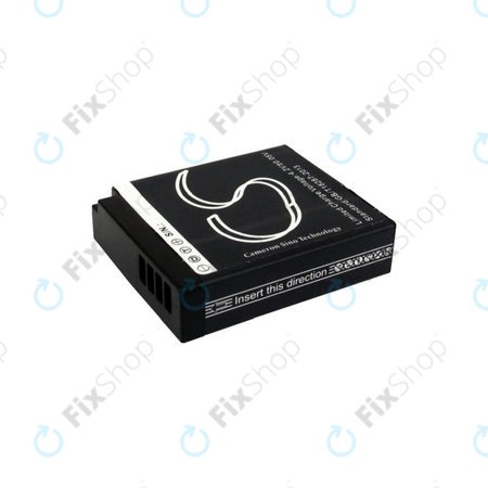 Batterie für Panasonic Lumix DMC, 600mAh, Li-Ion, 7.2V, DMW-BLH7, HQ