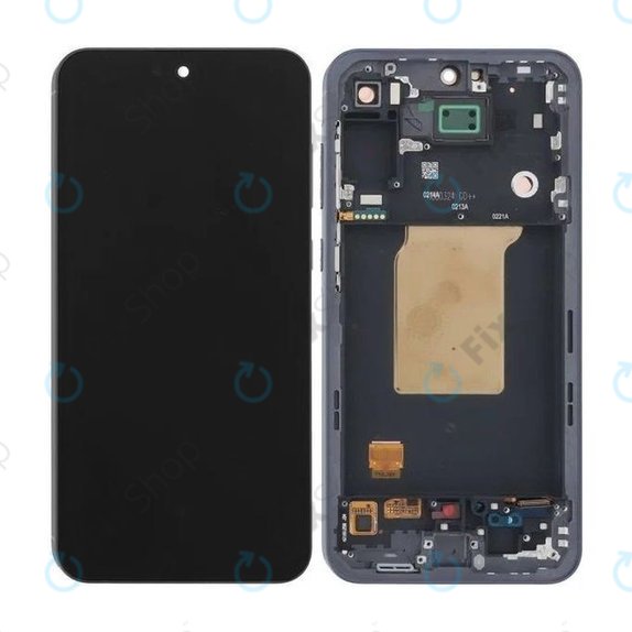 Samsung Galaxy A55 A556B - LCD Display + Touchscreen Front Glas + Rahmen (Awesome Iceblue) TFT