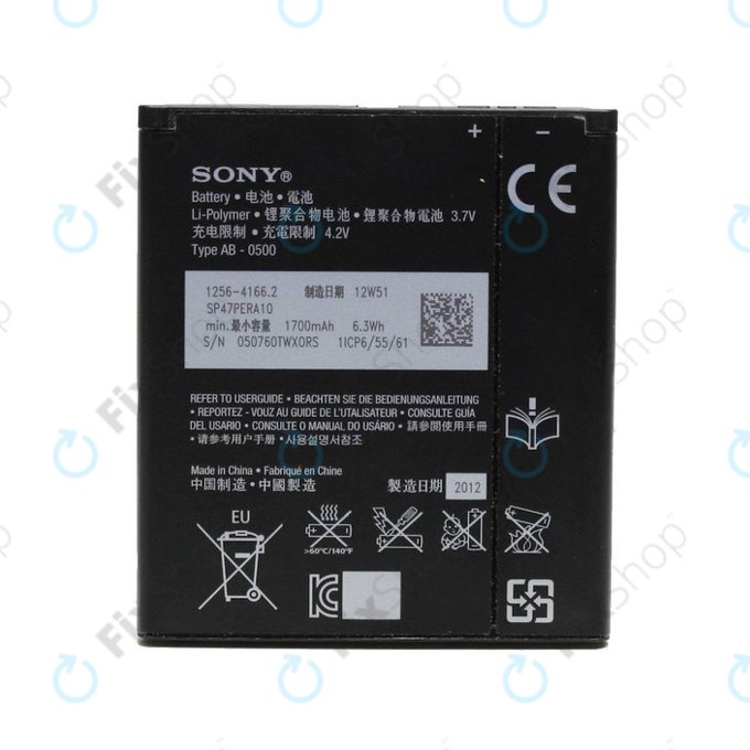 Sony Xperia J (ST26i), L (C2105), M (C1905), E1 (D2005) - Akku Batterie BA900 1700mAh