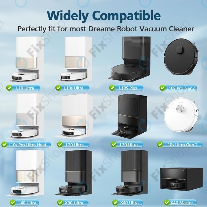 Wischtuch, 2 Stk. für Xiaomi Dreame X40 Ultra, L40 Ultra, L10s Ultra, Pro Gen2, Mova E30 Ultra