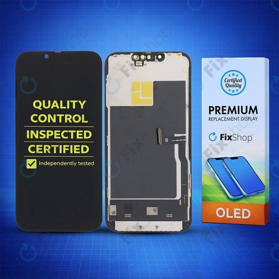 Display Soft OLED 120Hz für iPhone 13 Pro, Touchscreen-Glas mit Rahmen, FixPremium