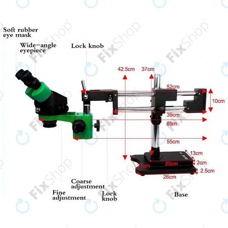Relife RL M3T-STL2 - Microscop Stereo Trinocular (Grün)