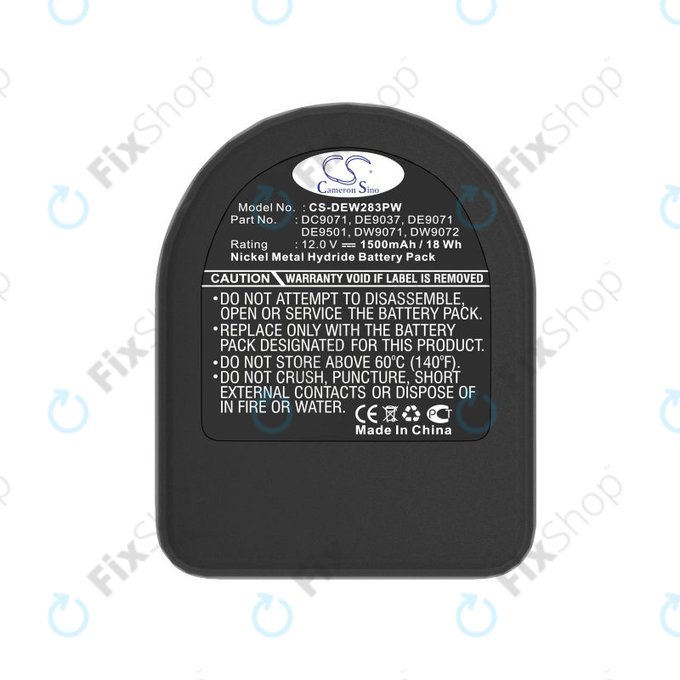 Akku batterie für Dewalt DCD940B2, DCD910KX, 1500mAh, Ni-MH, 12V, DC9071, DE9074, HQ