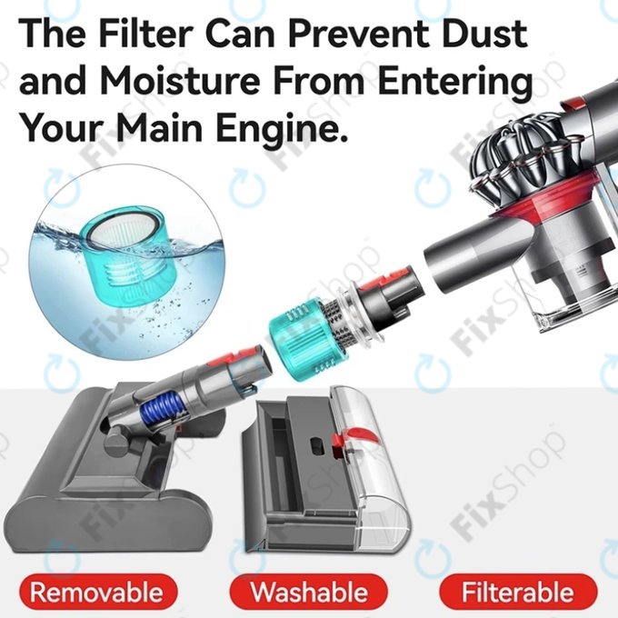 Dyson V-series - Bodendüse Submarine mit auswaschbarer Filter