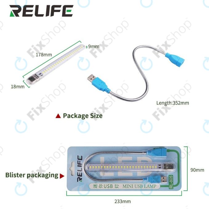Relife RL-805 - USB Mini-LED-Taschenlampe