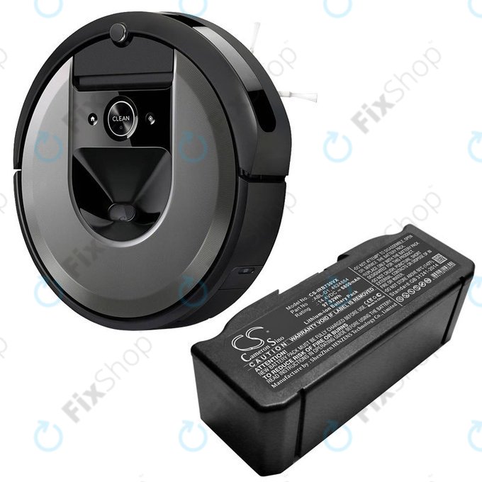 iRobot Roomba e-series, i-series - Akku Batterie ABL-D1, 4624864, ABL-D2 Li-Ion 14.4V 6800mAh HQ