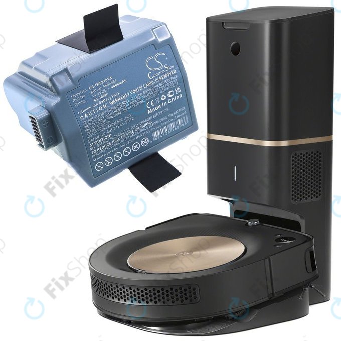 Akku batterie für iRobot Roomba S9, S9+, 4400mAh, Li-Ion, 14.4V, ABL-B, HQ