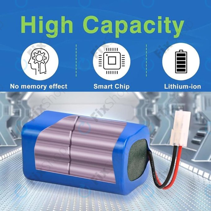 Xiaomi Essential (Mijia G1), Flyco FC-series, myVacBot SN500, Panasonic MC-series, Phicomm X3, Puppy R-series - Akku Batterie Li-026418 Li-Ion 14.8V 2600mAh