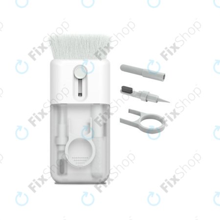 Multifunktionales Bürstenset mit Tuch- und Schlüsselabzieher 6in1