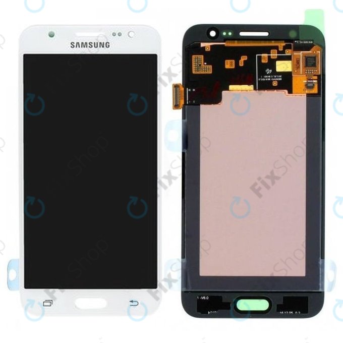 Samsung Galaxy J5 J500F - LCD Display + Touchscreen Front Glas (White) - GH97-17667A Genuine Service Pack