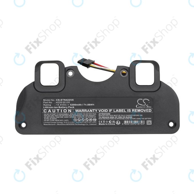 Akku batterie für ETA 4228 Navaggio Profi, 5200mAh, Li-Ion, 14.4V, 4228 00100, HQ
