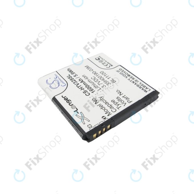 Akku batterie für HTC Desire X, Desire V, 1600mAh, Li-Ion, 3.7V, 35H00190-03M, HQ