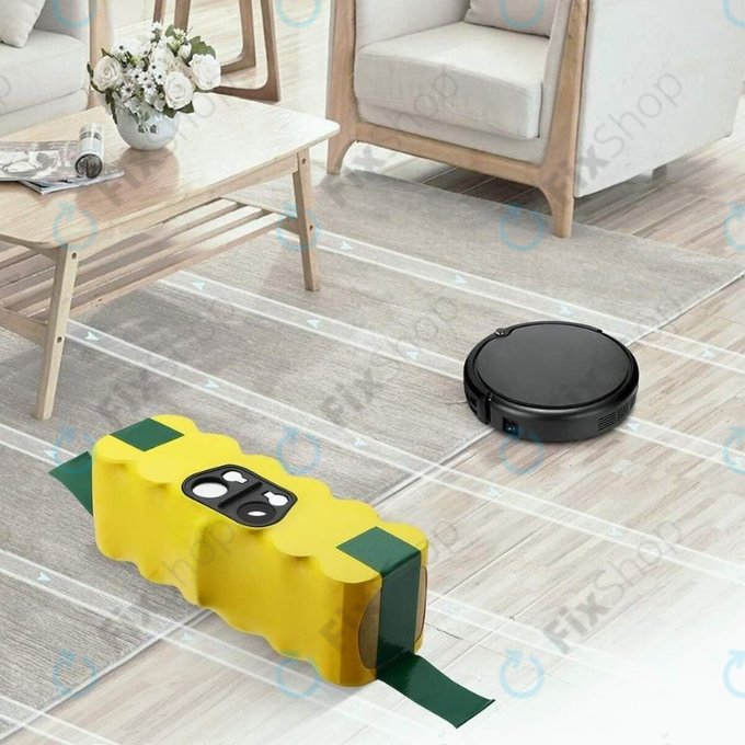 iRobot Roomba 500, 600, 700, 800, 900-series, R3, Scooba 450, Vileda 137173 - Akku Batterie 11702, GD-Roomba-500, VAC-500NMH-33 Ni-MH 14.4V 3500mAh