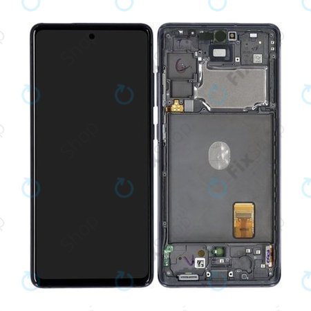 Samsung Galaxy S20 FE 5G G781B - LCD Display + Touchscreen Front Glas + Rahmen (Cloud Navy) - GH82-24214A, GH82-24215A, GH82-29056A, GH82-31320A Genuine Service Pack