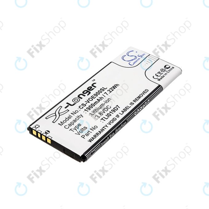 Akku batterie für Alcatel 1 Dual Sim, TCL 5033, Vodafone VFD, Telstra, 1900mAh, Li-Ion, 3.8V, TLI019D7, HQ