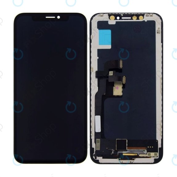 Display In-Cell für iPhone X, Touchscreen-Glas mit Rahmen, FixPremium