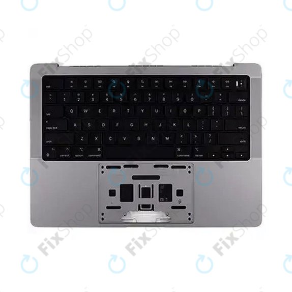 Oberer Tastaturrahmen für MacBook Pro 14", A3112 (2024), mit US-Tastatur und Akku, Space Black, 661-42518, Genuine Apple