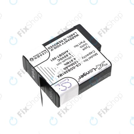 Akku batterie für Gopro Hero 8, Hero 6, 1250mAh, Li-Ion, 3.85V, AHDBT-501, HQ
