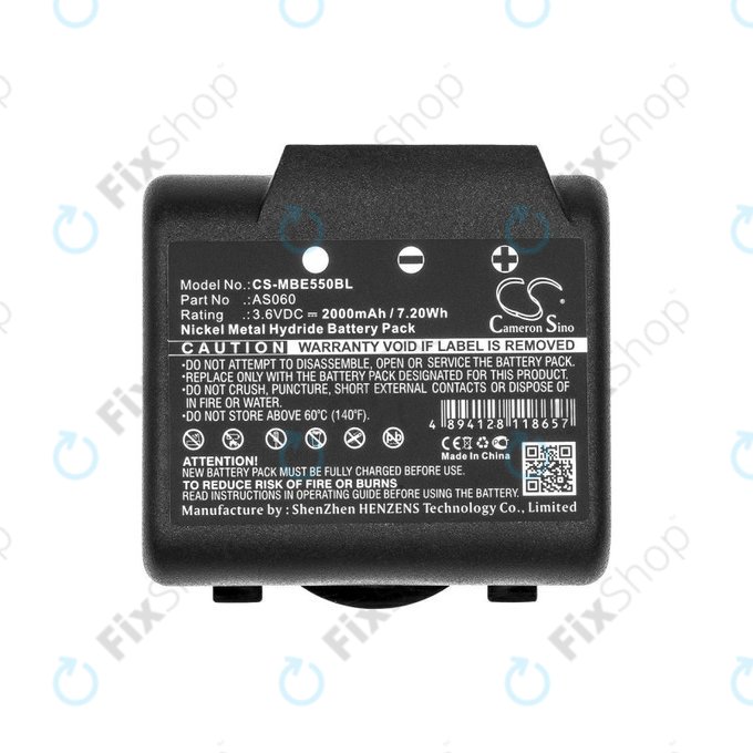 Batterie für Imet BE5500, 2000mAh, Ni-MH, 3.6V, AS060, HQ