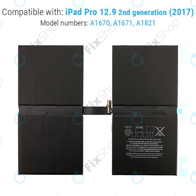 Apple iPad Pro 12.9 (2nd Gen 2017) - Akku Batterie 10891mAh