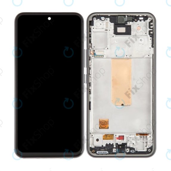 Samsung Galaxy A54 5G A546B - LCD Display + Touchscreen Front Glas + Rahmen (Black) OLED