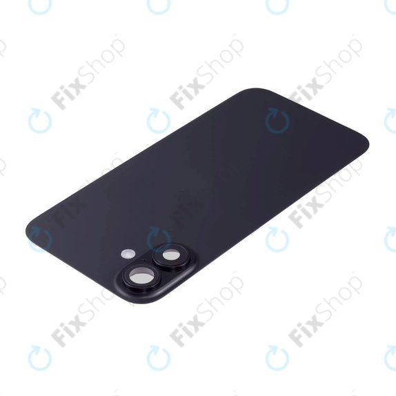 Apple iPhone 16 - Rückgehäuseglas + Kameraglas + Metallplatte + Magsafe-Magnet + Flex kabel (Black)