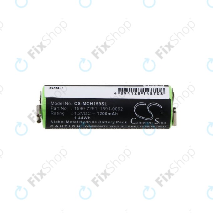 Akku batterie für Moser Chromini 1591, Ermila Bella 1590, 1200mAh, Ni-MH, 1.2V, 1590-7291, HQ