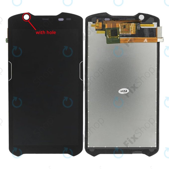 Zebra TC52, TC57 - LCD Display + Touchscreen Front Glas TFT (mit Aussparung)