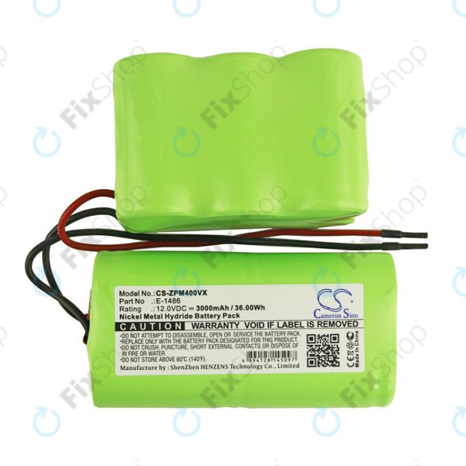 Akku batterie für Zepter PWC 400 Turbohandy, 3000mAh, Ni-MH, 12V, E-1486, HQ