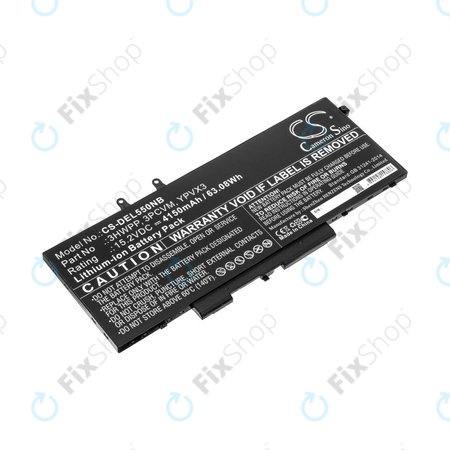 Batterie für Dell Latitude 5501, Latitude 5401, Latitude 14 5410, Latitude 15 5511, 4150mAh, Li-Ion, 15.2V, 3HWPP, HQ
