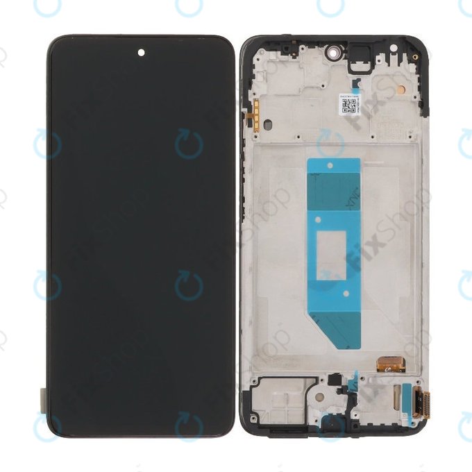 Display OLED für Xiaomi Redmi Note 14 4G, Black, Touchscreen-Glas mit Rahmen